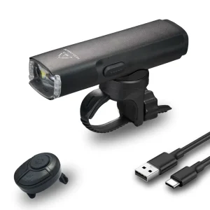Wireless Remote Control Bicycle LED Light 2000lm High Bright with High and Low Beam Type C Charging Cycling Bike Accessories