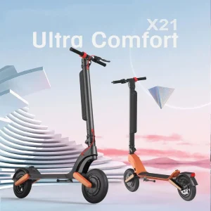 X21 500W Foldable Aluminum Alloy Waterproof 36V Lithium Battery Kick E Scooter Skateboard