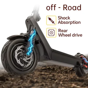 X9B Smart Electric Scooter for Adults 100 km Long Range 10” Off Road Vacuum Tire Dual Shock Suspension Aluminum Alloy