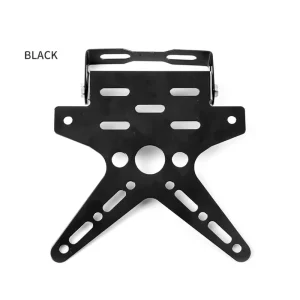 XY-139 Aluminum Alloy Motorcycle Electric Scooter Rear License Plate Bracket Flip Adjustable Frame