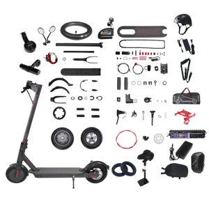 Xiaomi M365 Electric Scooter Kit with Bub Motor Wheel Tire Brake Helmet Light Fender Lock Board Parts Accessories