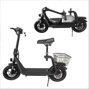 ZF Mini Brushless Electric Scooter Front Wheels Iron Frame 12 inch Wheels Foldable Portable Adult Use 30km/h Speed 120kg